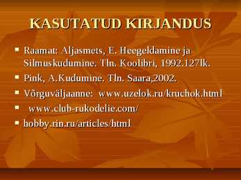 KUDUMINE #15