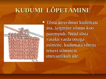 KUDUMINE #8