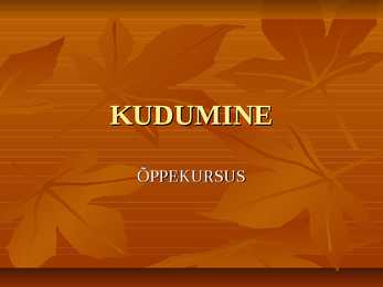 KUDUMINE
