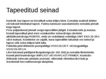Seinte värvimine #4