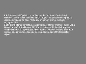 Pärtlipäev #3