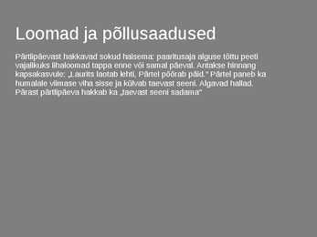Pärtlipäev #6