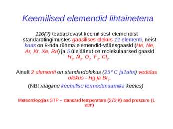 Keemilised elemendid #8