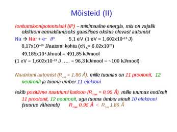 Keemilised elemendid #10