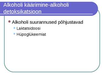 Süsivesikute ainevahetus ja labordiagnostika #15