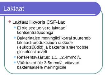 Süsivesikute ainevahetus ja labordiagnostika #27