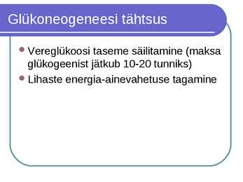 Süsivesikute ainevahetus ja labordiagnostika #42