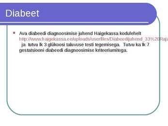 Süsivesikute ainevahetus ja labordiagnostika #45