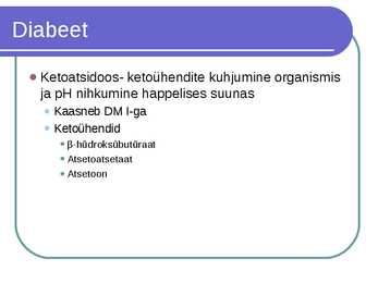 Süsivesikute ainevahetus ja labordiagnostika #47