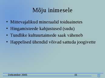 Happesademed esitlus #15