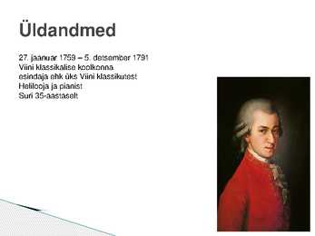 Wolfgang Amadeus Mozart esitlus #2