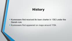 Kuressaare PowerPoint Inglise keeles #6