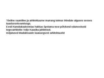 Eesti Arhitektuur #3