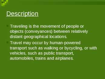 Traveling #2