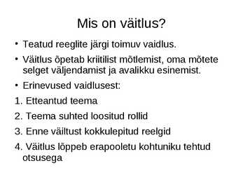 Väitlus #2
