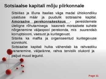 Sotsiaalne kapital #11