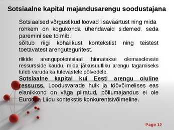 Sotsiaalne kapital #12