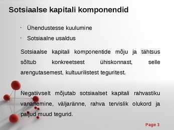 Sotsiaalne kapital #3