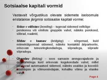 Sotsiaalne kapital #4