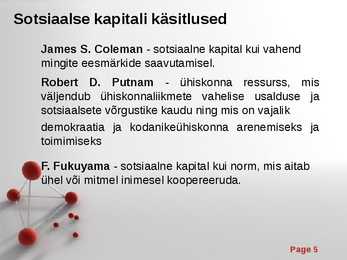 Sotsiaalne kapital #5