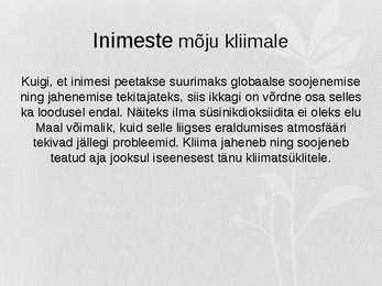 Globaalne soojenemine ja jahenemine #10