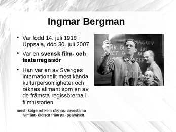 Ingmar Bergman ettekanne #2