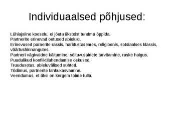 Abielu kriisiperioodid- põhjused ja toimetulek #5