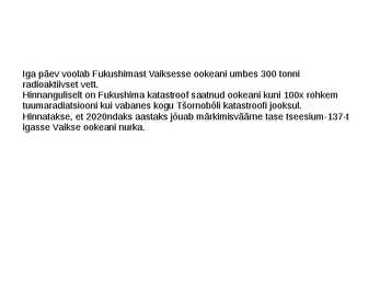 Fukushima kriisi tagajärgede aktuaalsusest 2014 #12