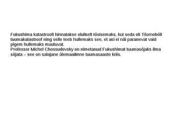 Fukushima kriisi tagajärgede aktuaalsusest 2014 #14