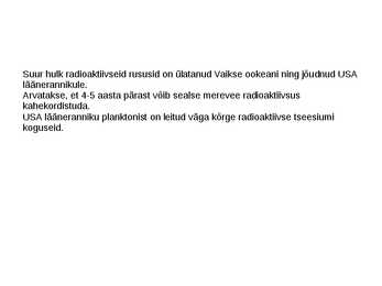 Fukushima kriisi tagajärgede aktuaalsusest 2014 #9