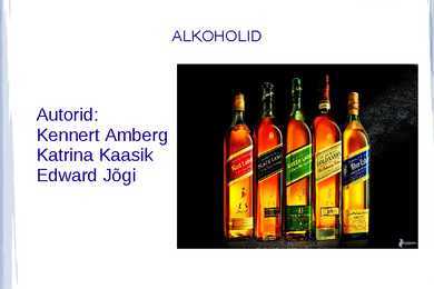 Alkoholid-Keemia slide