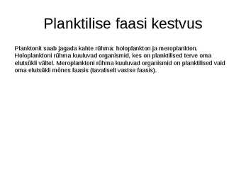 Plankton Läänemeres #4