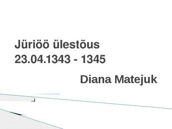 Jüriöö ülestõus