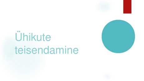 Ühikute teisendamine