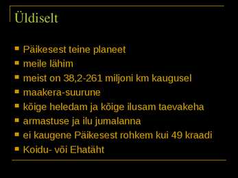 Veenus-esitlus #2