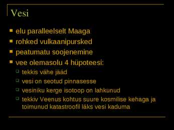Veenus-esitlus #10