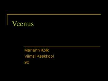 Veenus-esitlus