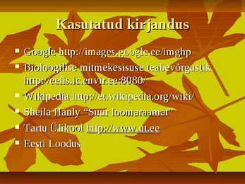 Esitlus - Taastuvad loodusvarad #10