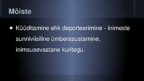 Küüditamine Baltimaades #2