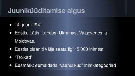 Küüditamine Baltimaades #3