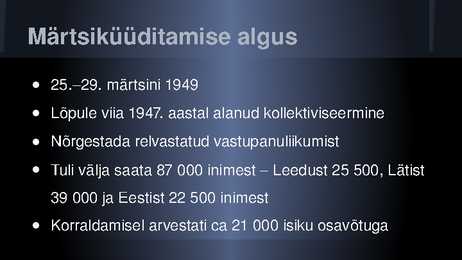 Küüditamine Baltimaades #7