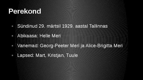 Lennart Georg Meri #2