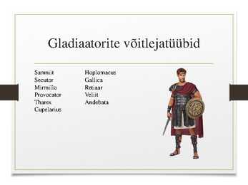 Meelelahutus ja kunst Roomas-slaidiesitlus- Kogu tekst slaididel kommentaaridena #4