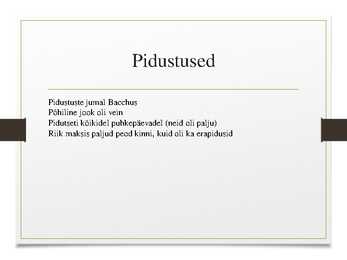 Meelelahutus ja kunst Roomas-slaidiesitlus- Kogu tekst slaididel kommentaaridena #6
