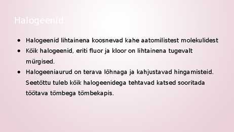 Halogeenid #3
