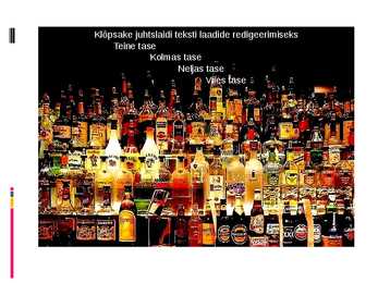 Alkoholi füsioloogiline toime #5