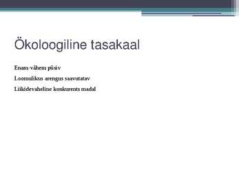 Ökoloogilise tasakaalu muutused ja tagajärjed #2