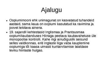Oopiumimooni ehk unimagun #2