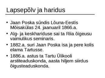 Jaan Poska #2