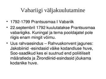 Suur Prantsuse revolutsioon 1789-1799 #7